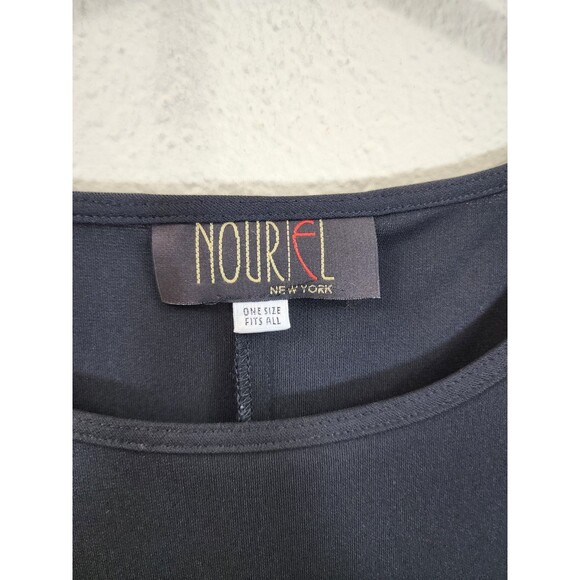 Nouriel New York Vintage Maxi Dress Black Sleeveless Tank Shift Made in USA OSFA - Picture 5 of 6